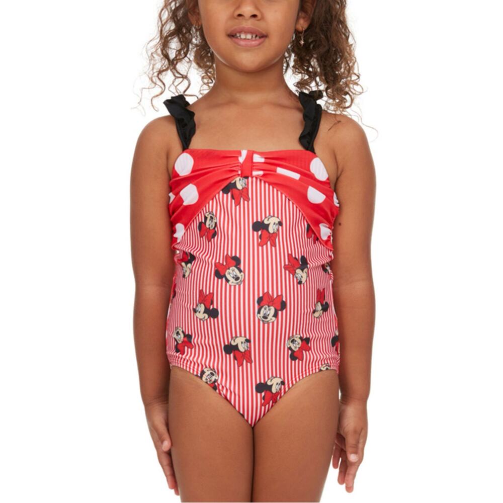 Disney Minnie Mouse Girl's 2-Piece‎ Coverup and Swimsuit Set NWT Size 2T - Picture 3 of 7
